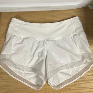 Women’s 3” Mind Over Miles White Shorts